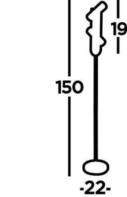 Telescope 2Lt Floor Lamp - Matt Black - Image 4