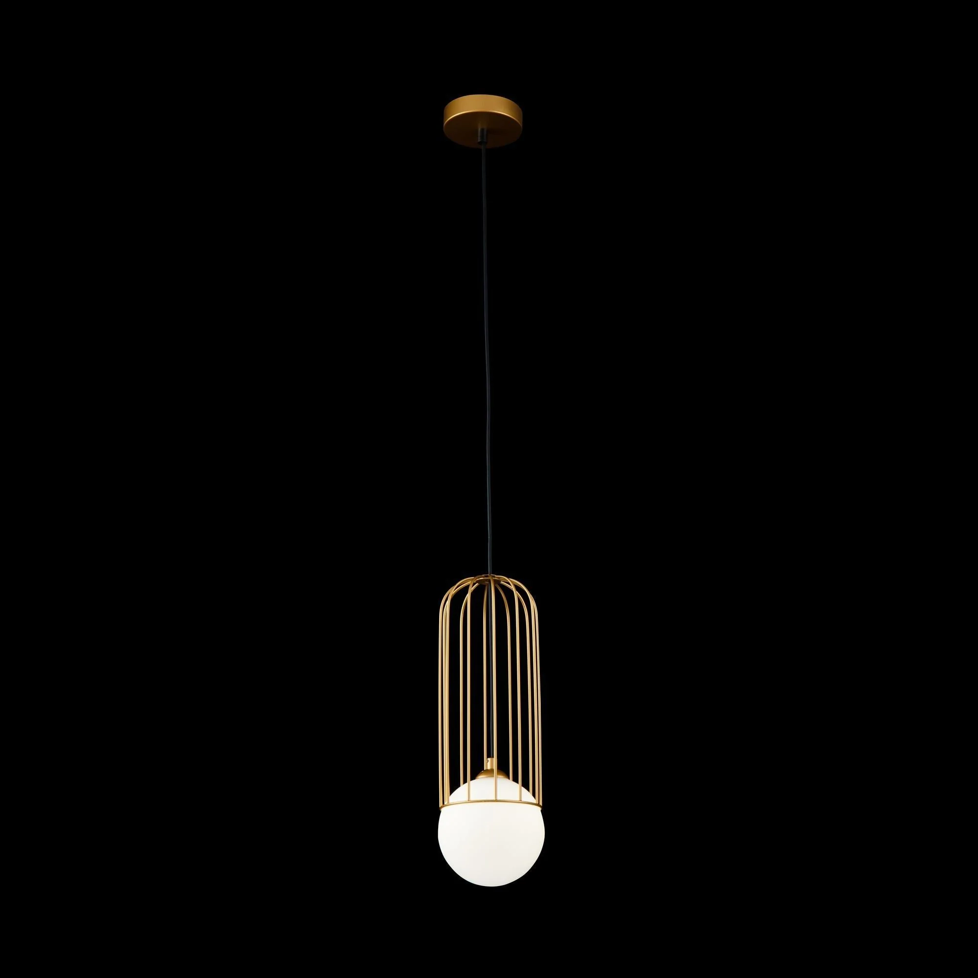 Telford 1Lt Small/Medium/Large Pendant Ceiling Light - White & Glass Finish - Image 2