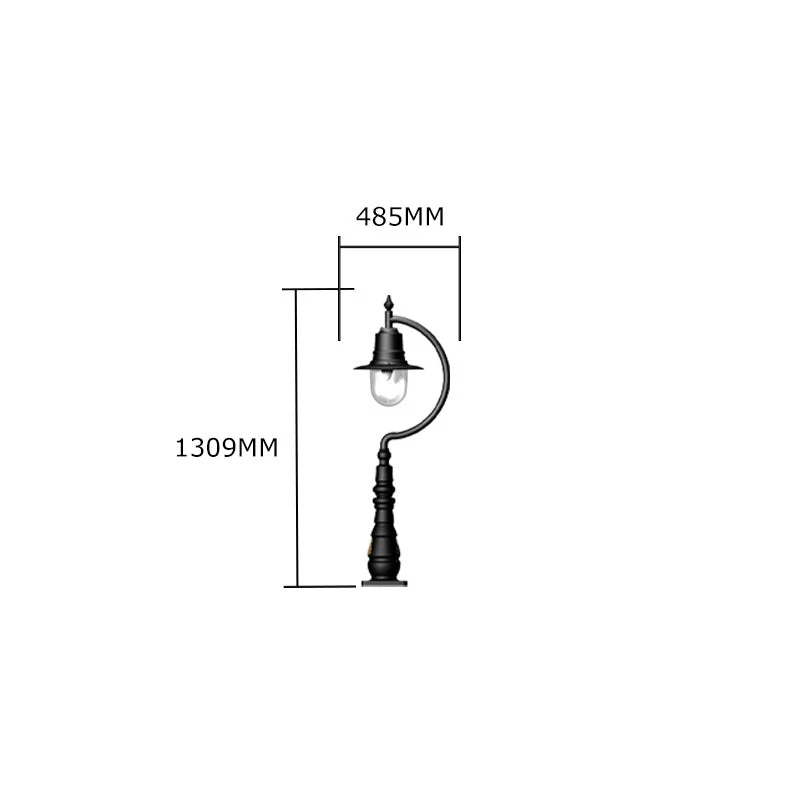 Tennyson 1Lt Teardrop Bollard - Cast Iron/Copper - Image 23