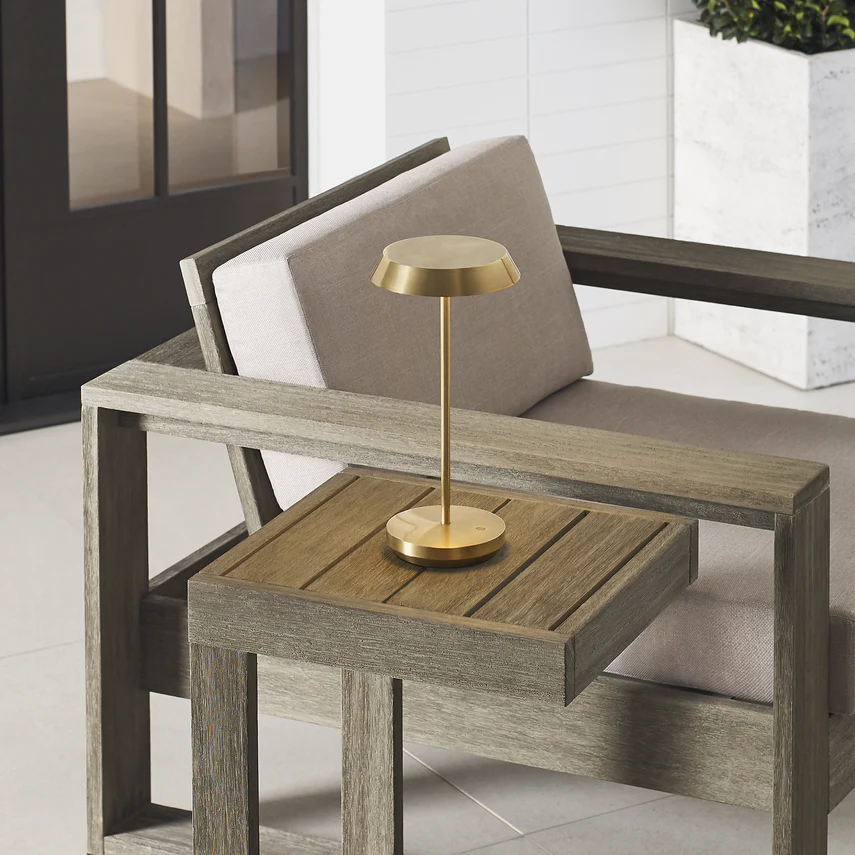 Tepa Accent Rechargeable Table Lamp- Black/ Brass/ White Finishes - Image 10
