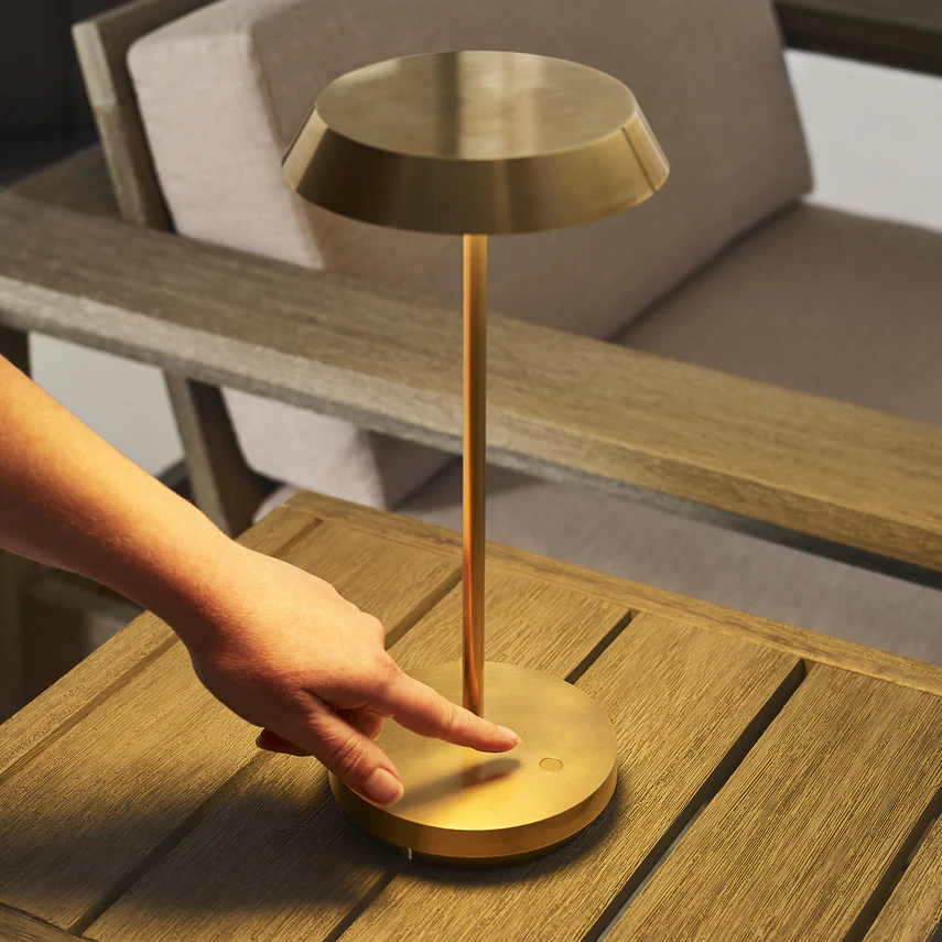 Tepa Accent Rechargeable Table Lamp- Black/ Brass/ White Finishes - Image 5