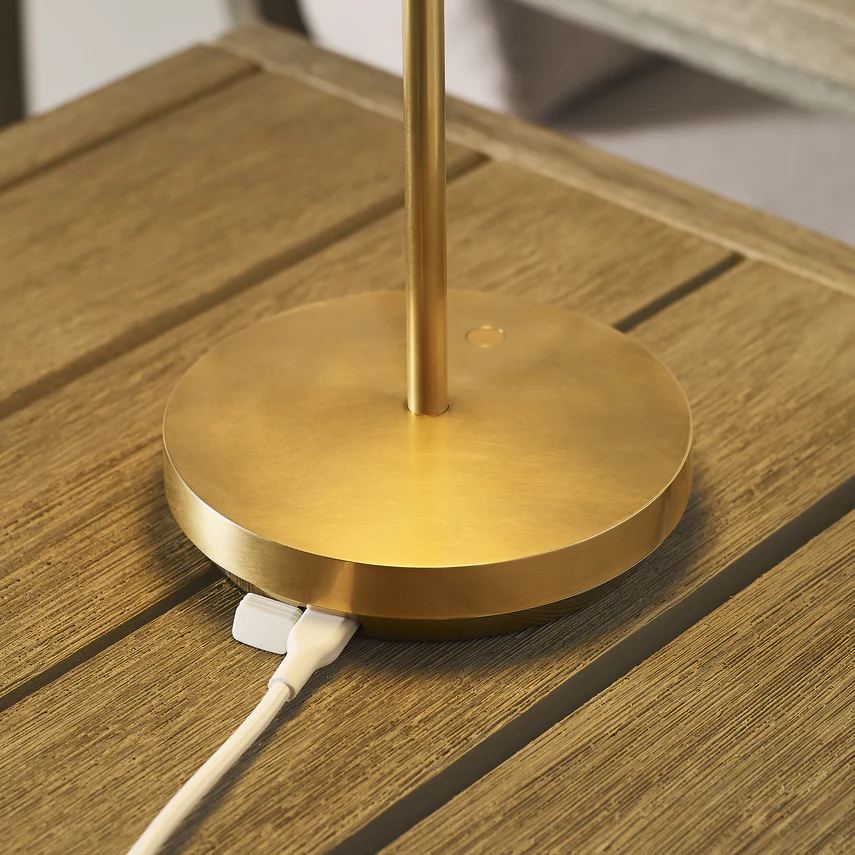 Tepa Accent Rechargeable Table Lamp- Black/ Brass/ White Finishes - Image 8