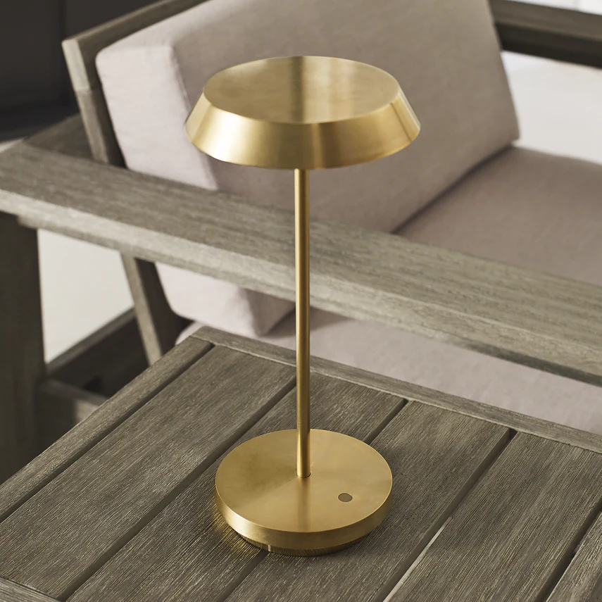 Tepa Accent Rechargeable Table Lamp- Black/ Brass/ White Finishes - Image 9