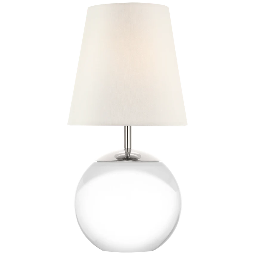 Terri 12" Cordless Accent Lamp- Alabaster/ Crystal Finish - Image 2