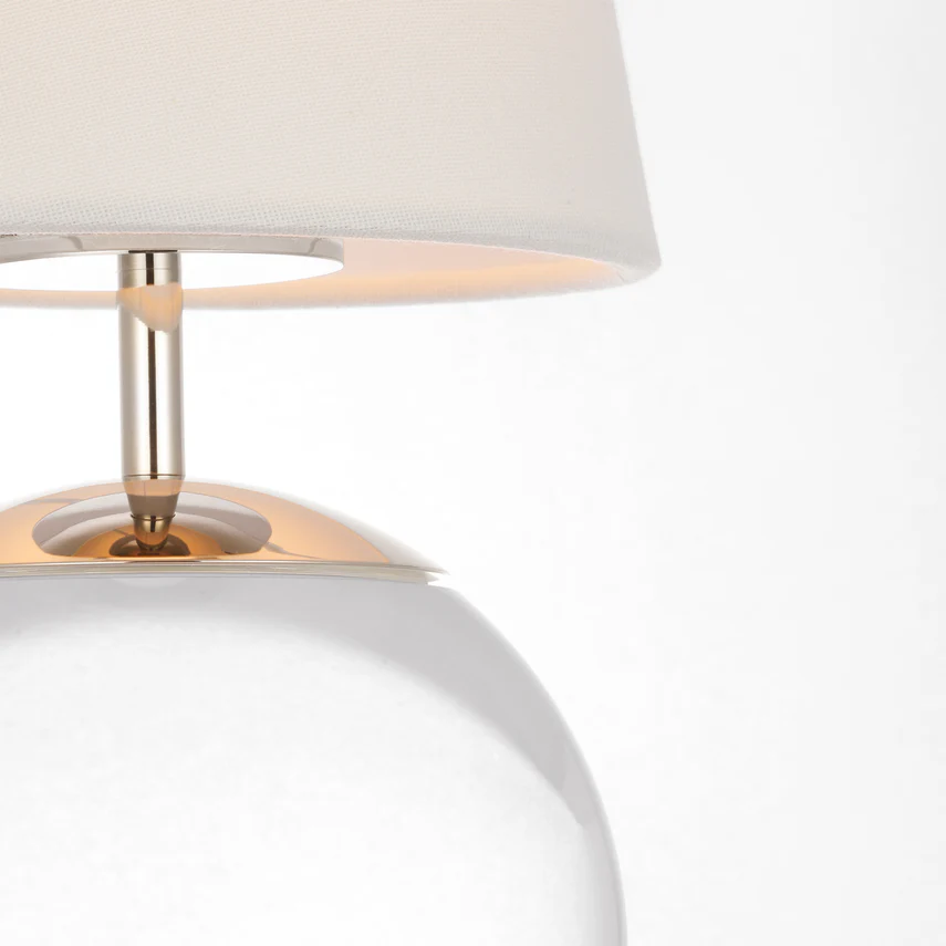 Terri 12" Cordless Accent Lamp- Alabaster/ Crystal Finish - Image 4