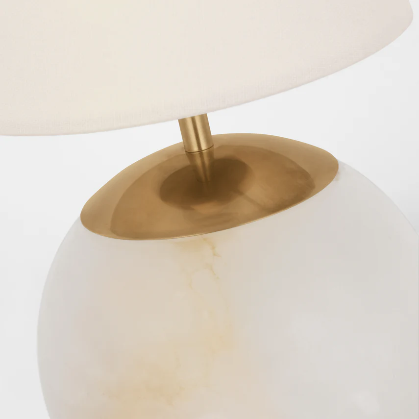 Terri 12" Cordless Accent Lamp- Alabaster/ Crystal Finish - Image 5
