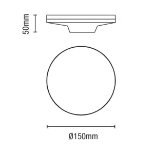 Tetbury LED Outdoor Wall Light- Round/ Slim Finish - Image 5