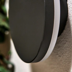 Tetbury LED Outdoor Wall Light- Round/ Slim Finish - Image 6