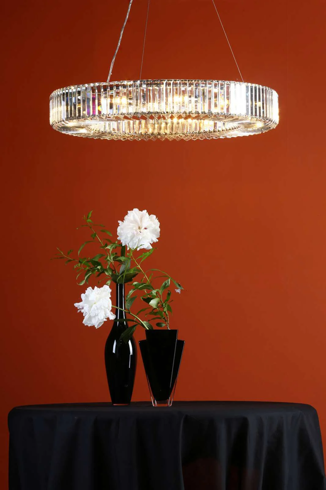 Teyana 9Lt Crystal Ceiling Light - Polished Chrome Crystal - Image 6
