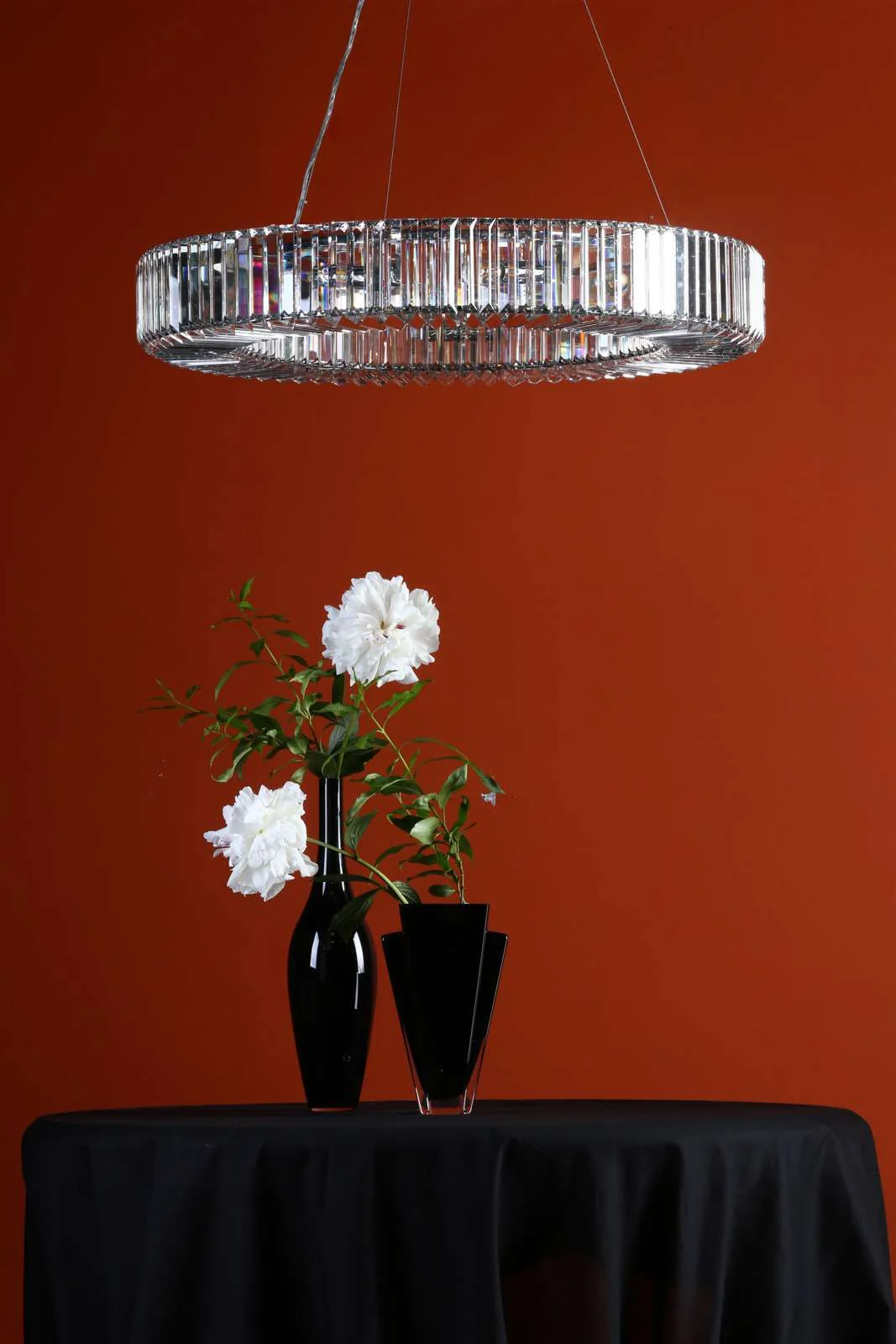 Teyana 9Lt Crystal Ceiling Light - Polished Chrome Crystal - Image 7
