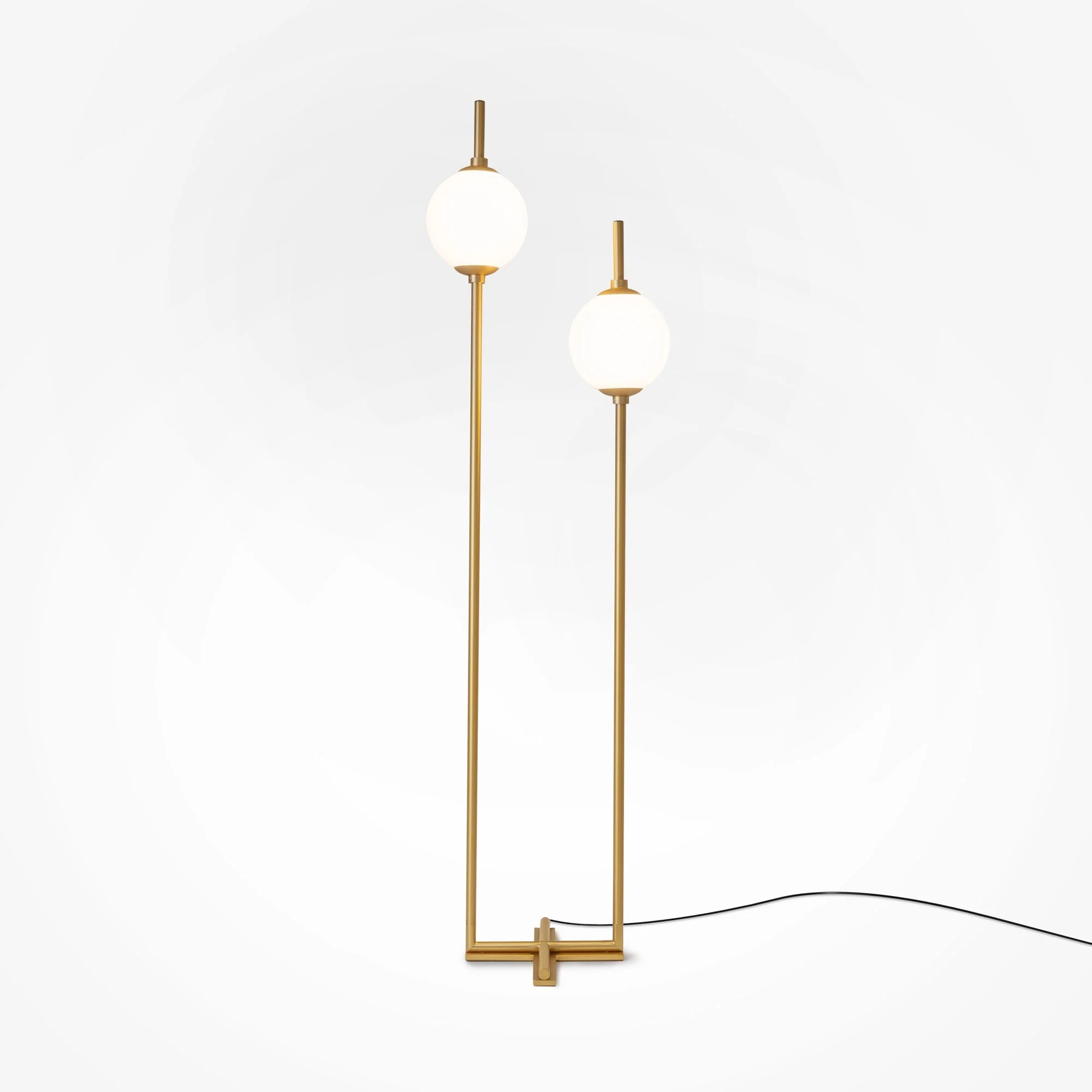 The Sixth Sense Floor lamp Integrated LED - Black & White/Brass & White Finish - Image 11