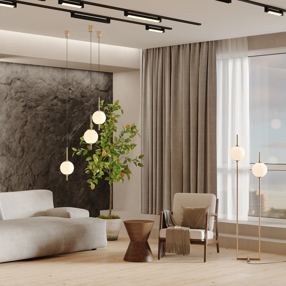 The Sixth Sense Pendant Lamp - Black/ Brass Finishes - Image 5