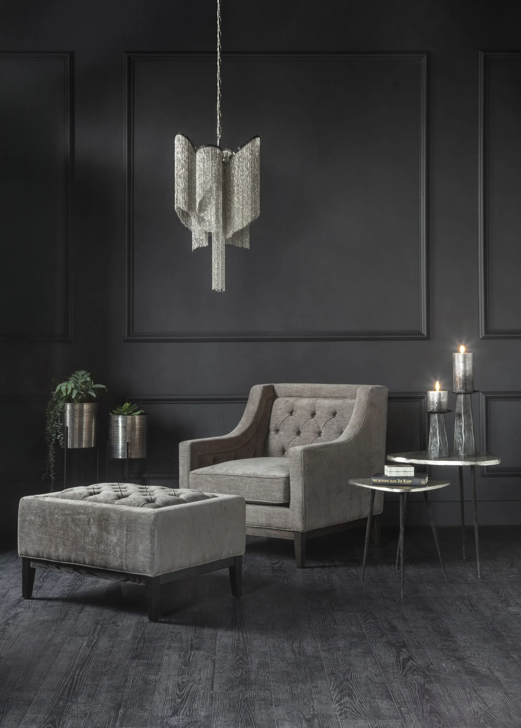 Theodore Buttoned Armchair - Various Colours - Image 14