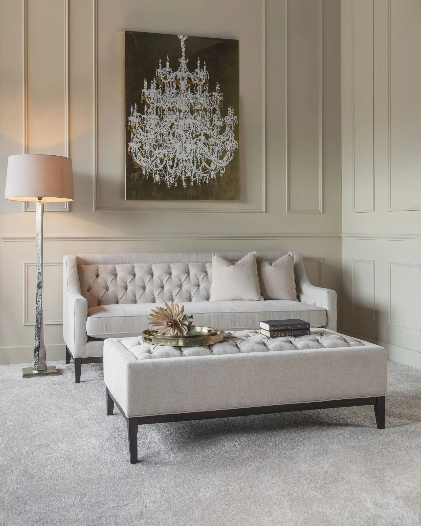 Theodore Buttoned Sofa - Various Colours - Image 10