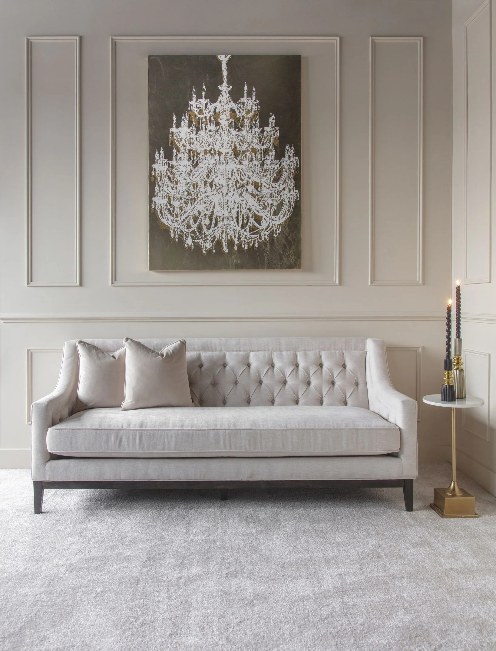 Theodore Buttoned Sofa - Various Colours - Image 9