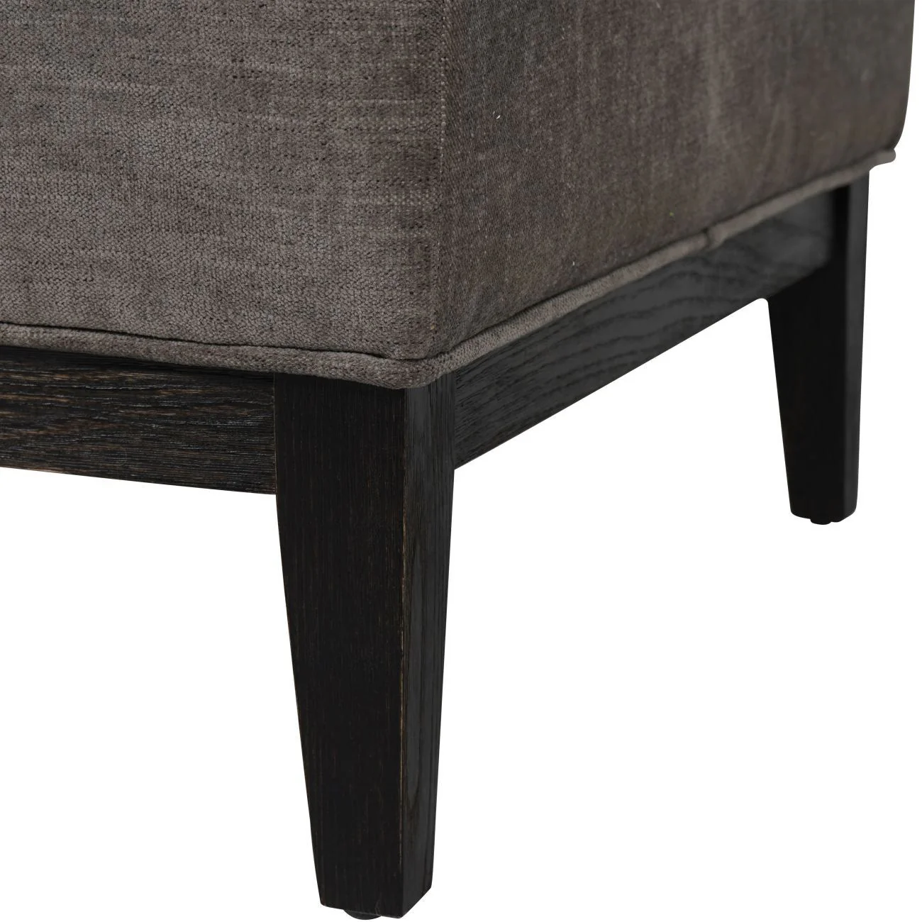 Theodore Buttoned Stool - Ivory/Warm Grey Fabric - Image 10