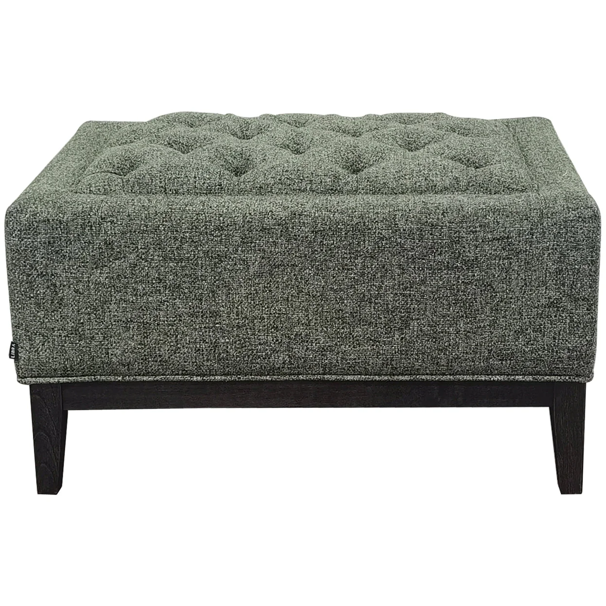 Theodore Buttoned Stool - Ivory/Warm Grey Fabric - Image 17