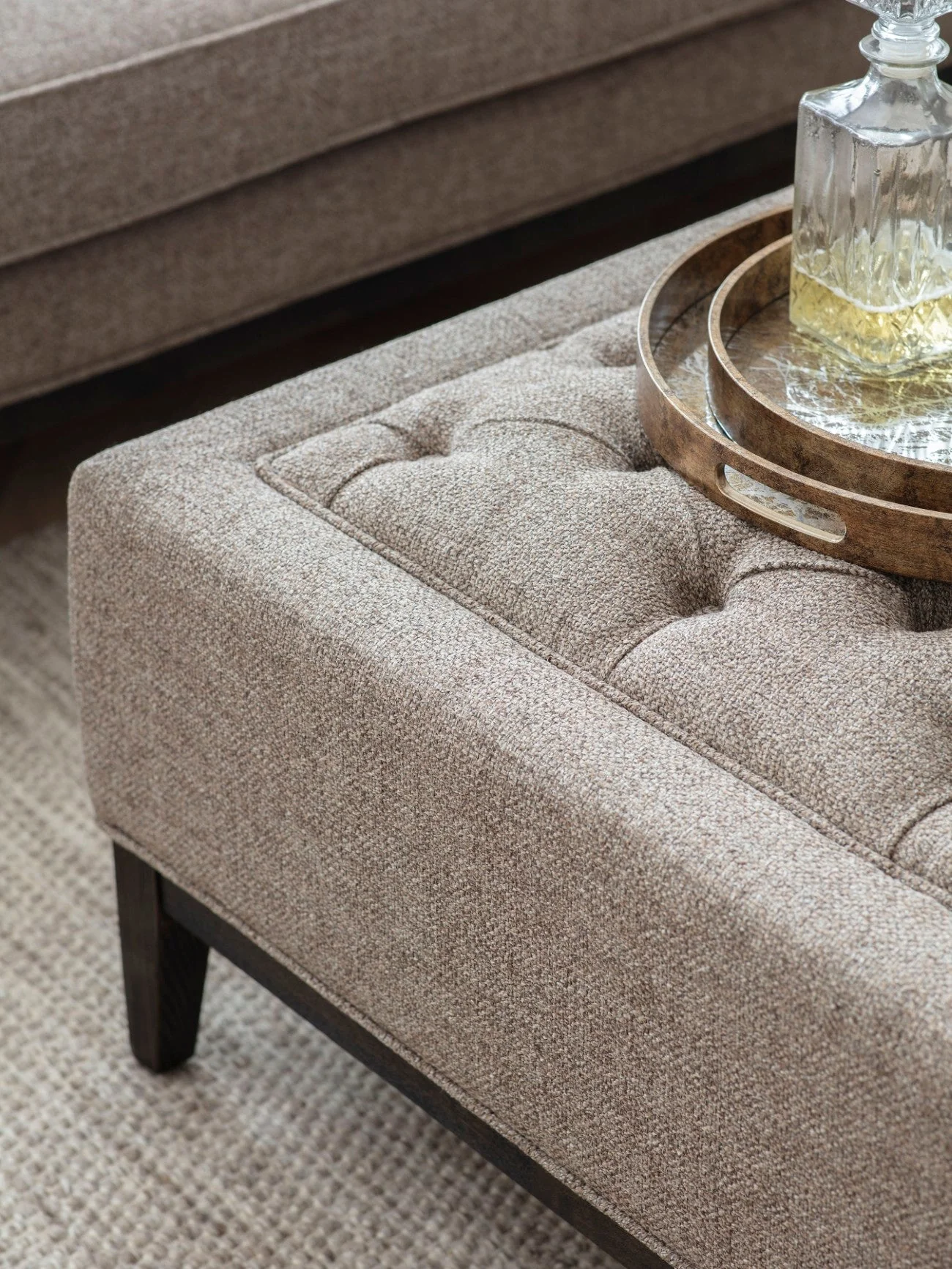 Theodore Buttoned XL Ottoman -Various Finishes - Image 10