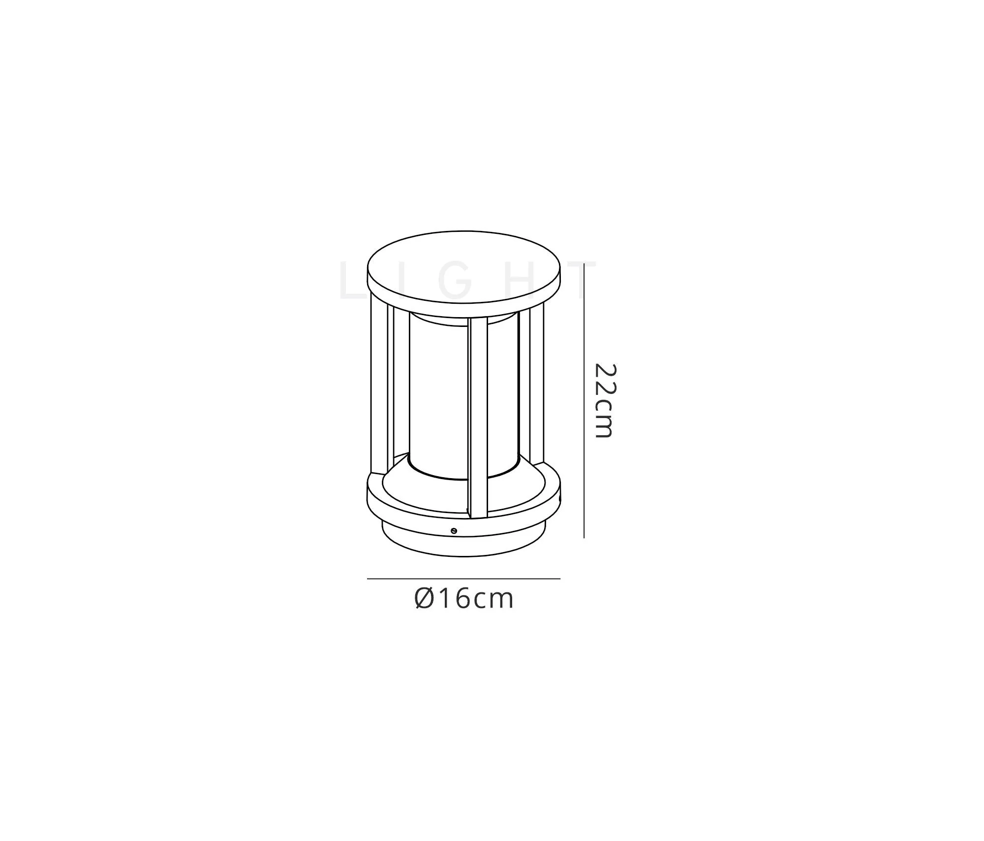 Thoeim Pillar Lamp, IP65, Anthracite, Outdoor Light - Image 2