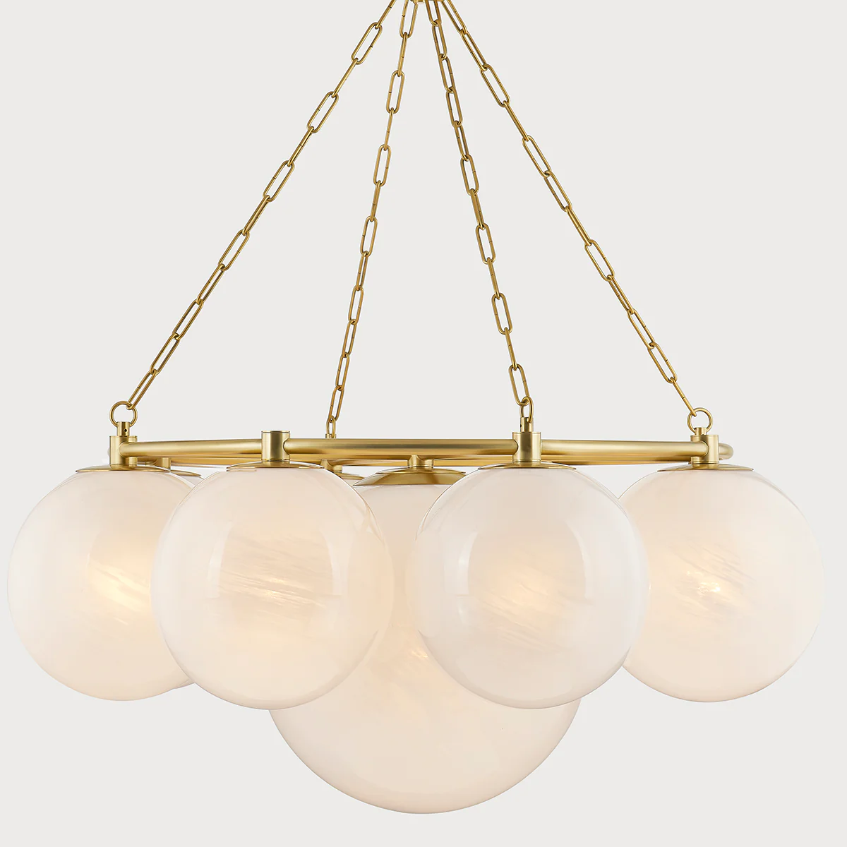 Thornwood 9Lt Chandelier - Aged Brass - Image 2