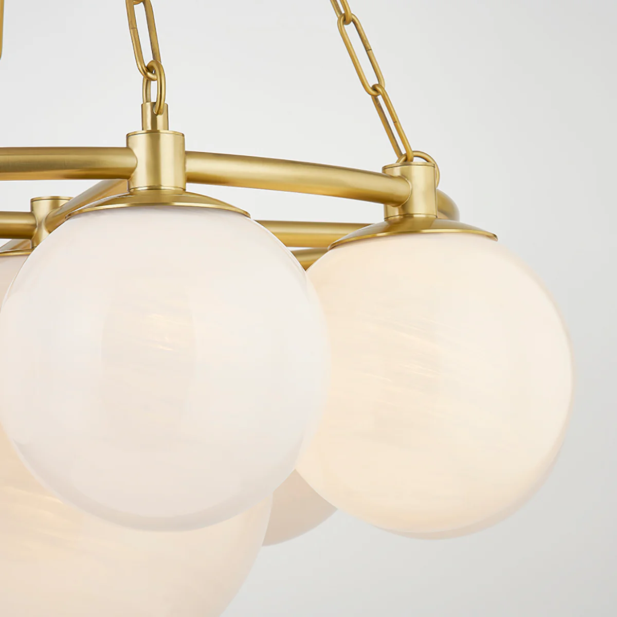 Thornwood 9Lt Chandelier - Aged Brass - Image 3