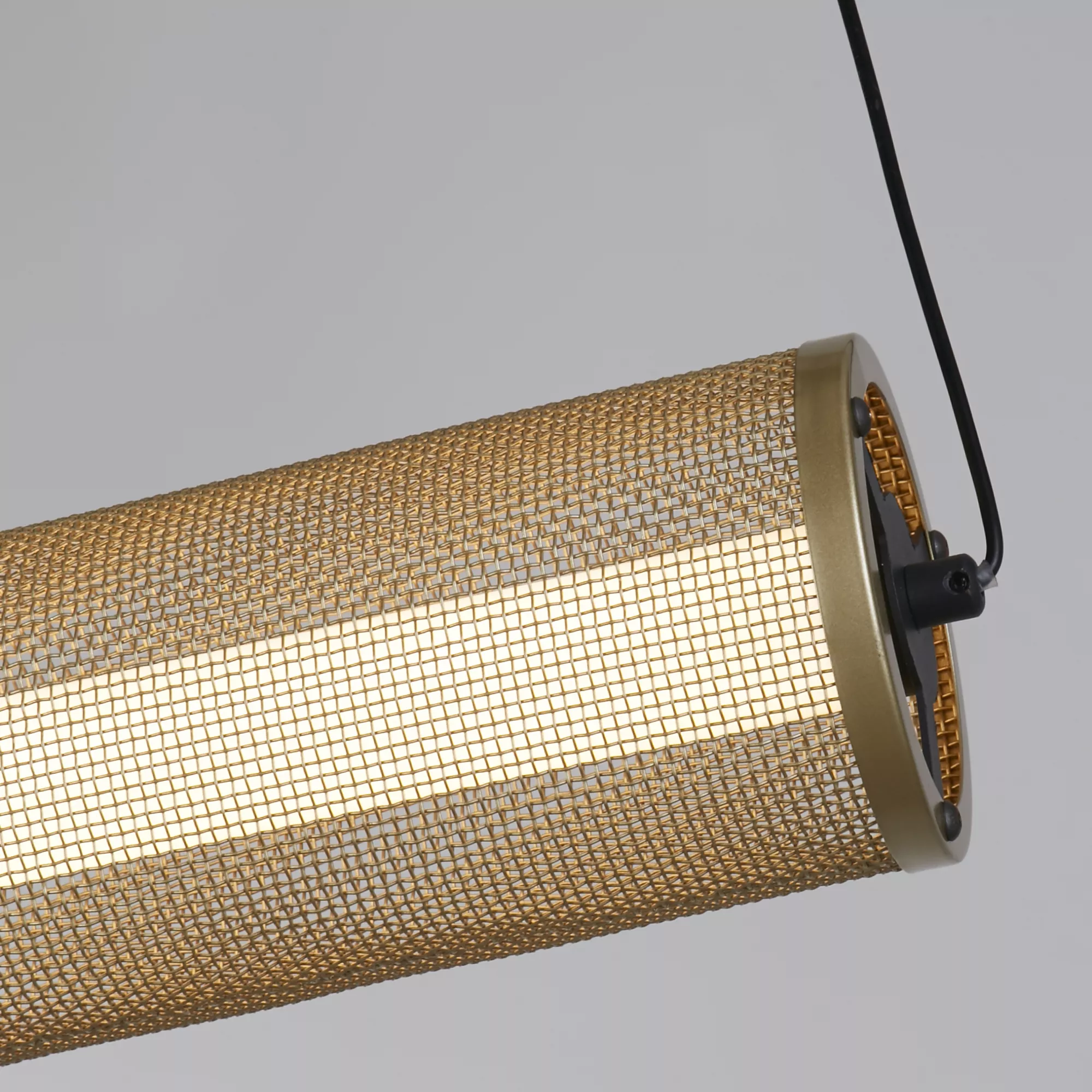 Thread LED Pendant Gold Mesh and Matt Black - Image 4