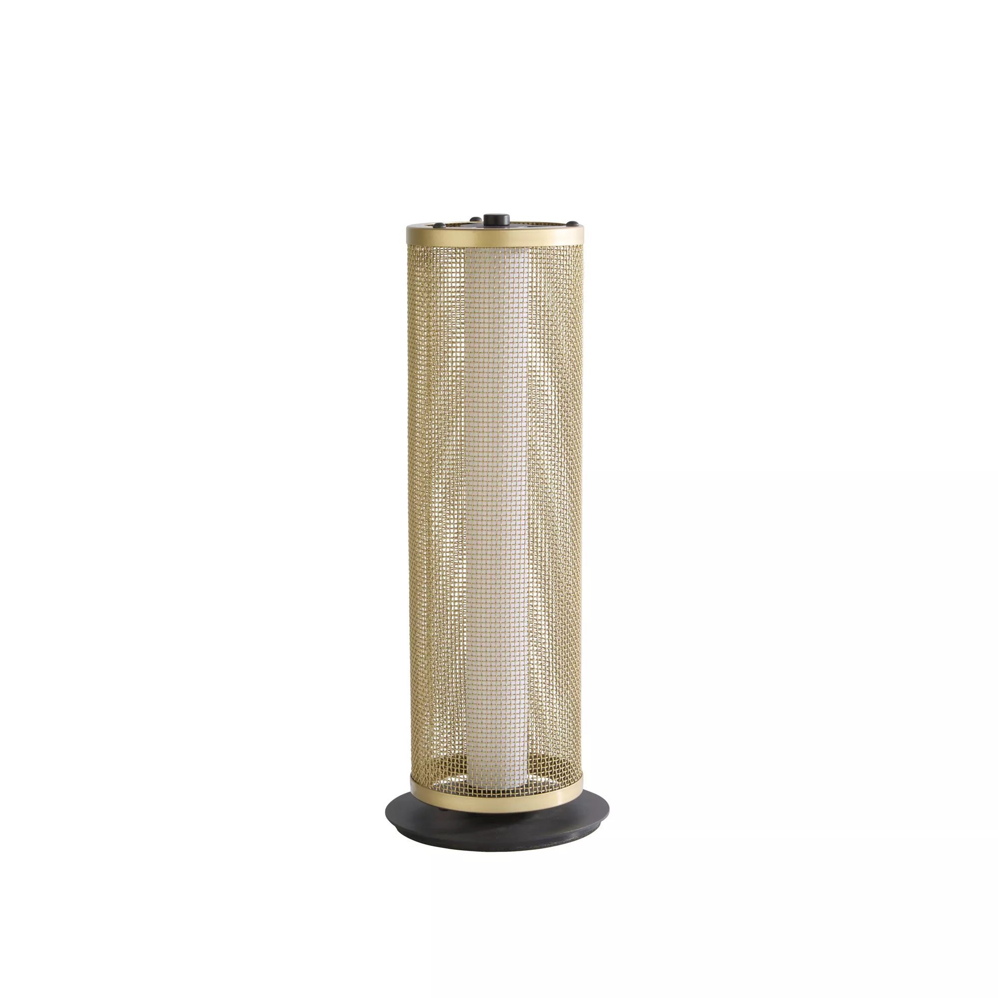 Thread LED Table Lamp- Gold Mesh and Matt Black - Image 2