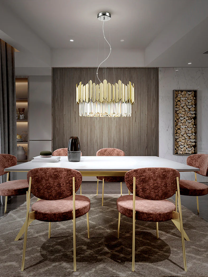 Tiara Crystal Ceiling Light - Chrome & Clear/Gold & Clear Finish - Image 7