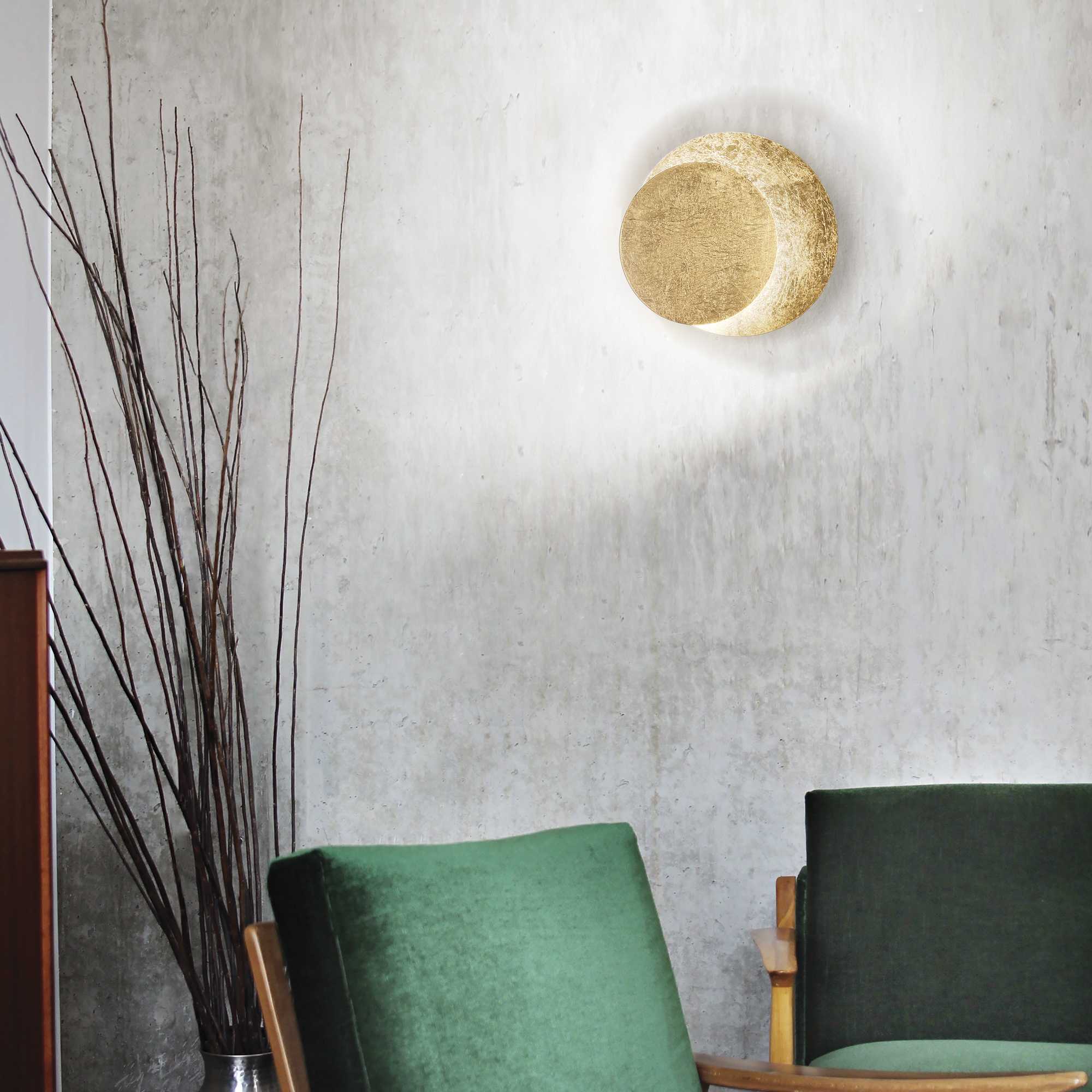 Tick Wall Light Fitting LED - Silver/White/Gold Finish - Image 4