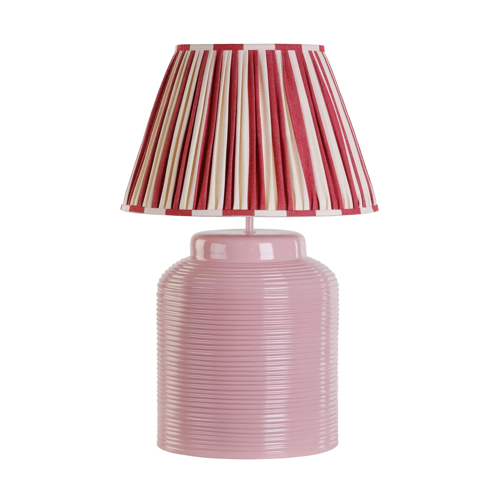 Tidal Table Lamp Rose/White Finish With Bespoke Base Only E27 - Image 2