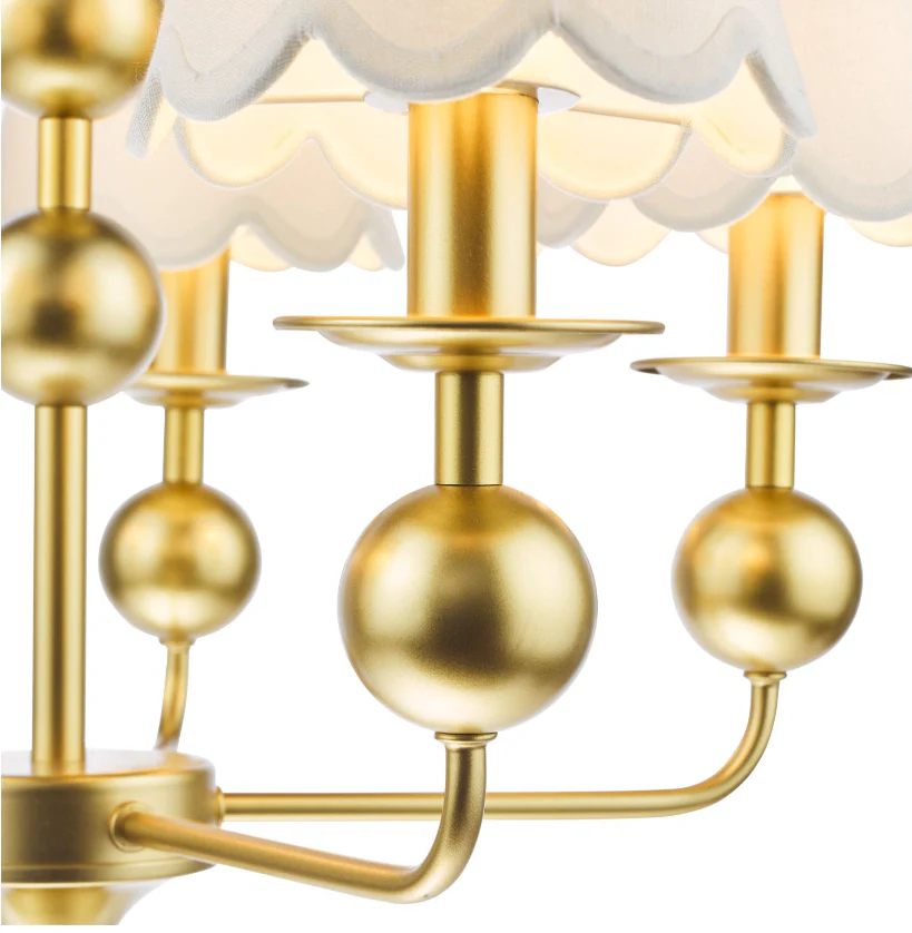 Tilda 5 Light Pendant Satin Gold Fitting Only - Image 9