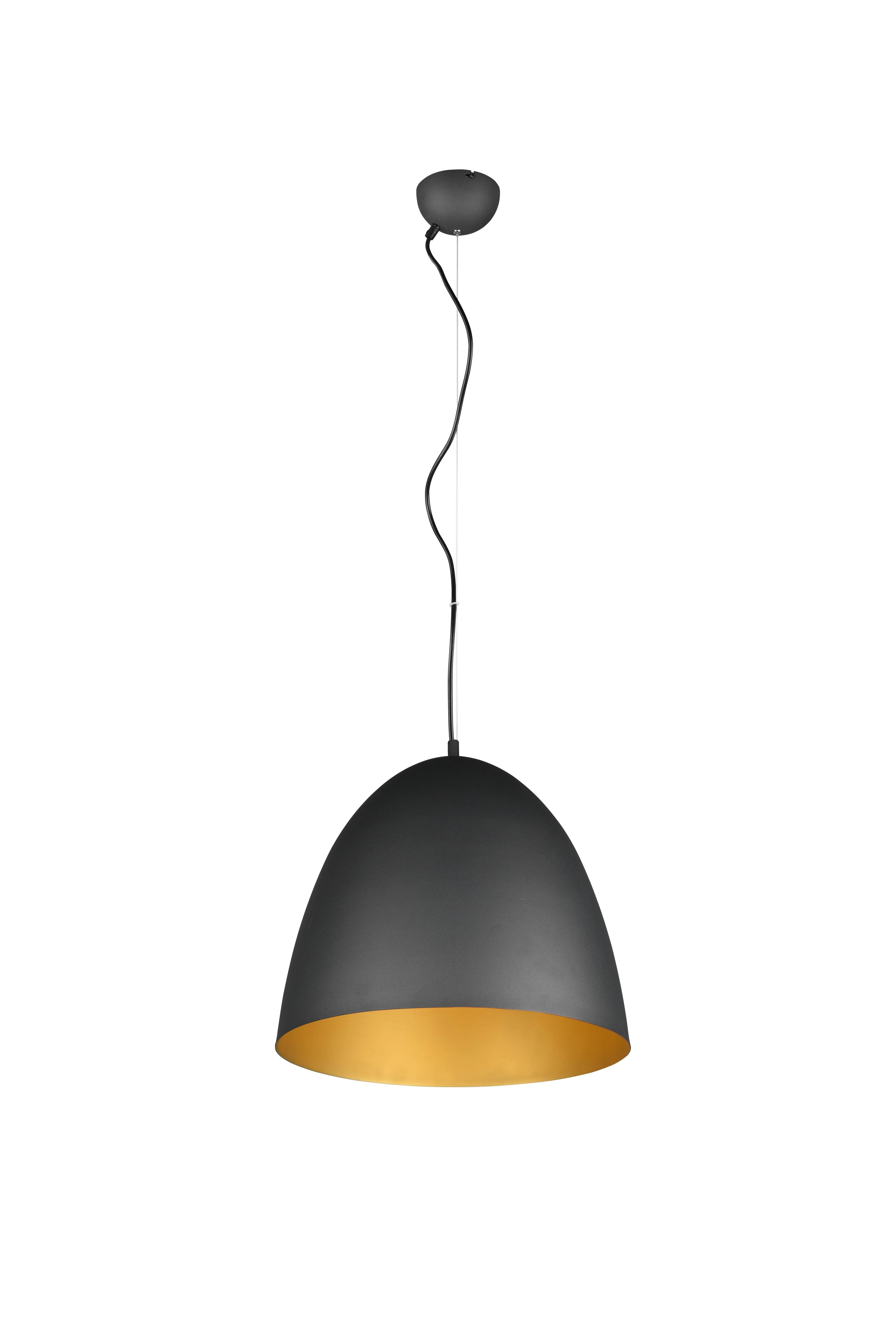 Tilda Medium/Large Hanging Lamp - Black & Gold/Matt White/Matt Brass/Grey Finish - Image 14