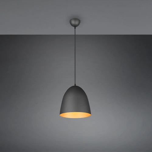 Tilda Medium/Large Hanging Lamp - Black & Gold/Matt White/Matt Brass/Grey Finish - Image 3