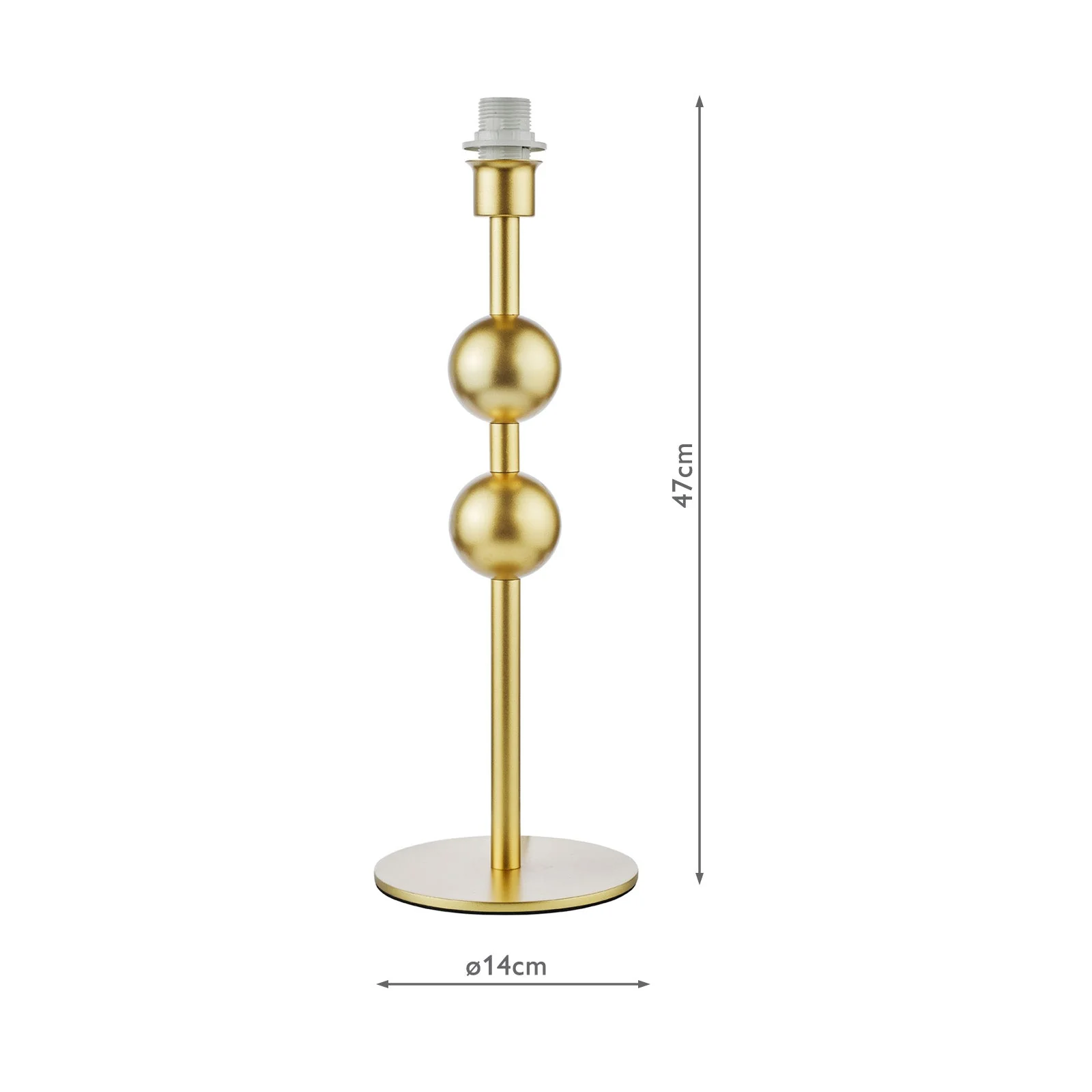 Tilda Table Lamp Satin Gold Base Only - Image 4