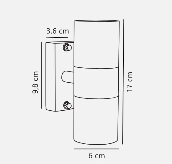 Tin Double/Single Wall light- Copper/ Black - Image 10