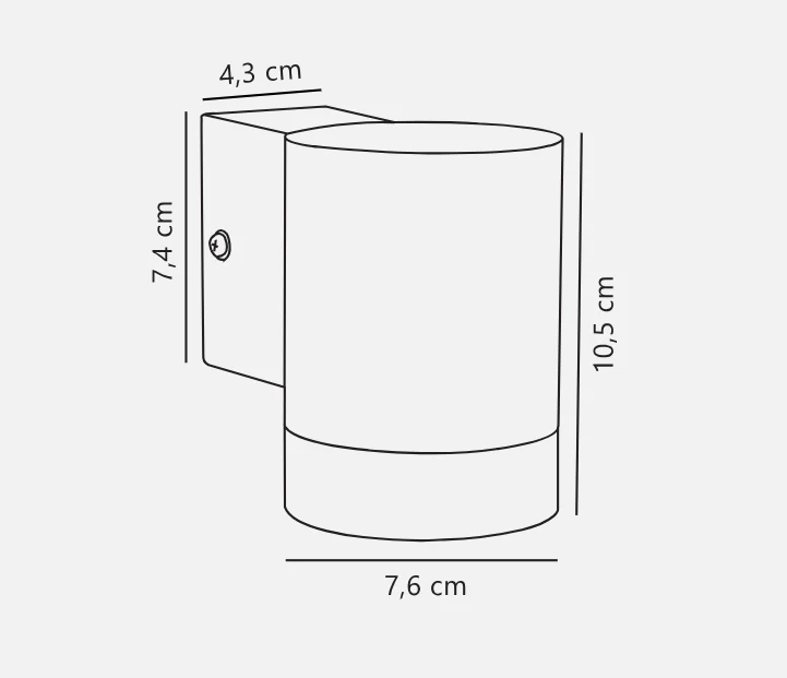 Tin Maxi 1/2lt Wall Light- Various Finishes - Image 27