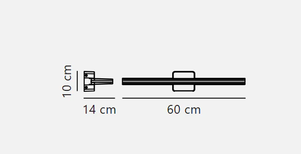 Tinia 60' Wall light- Black/ White Finishes - Image 9