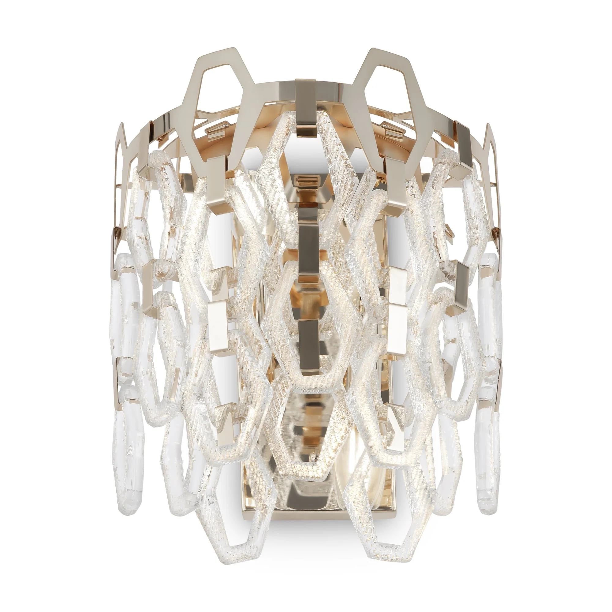 Tissage Indoor Double Wall Lights - Gold Finish - Image 3