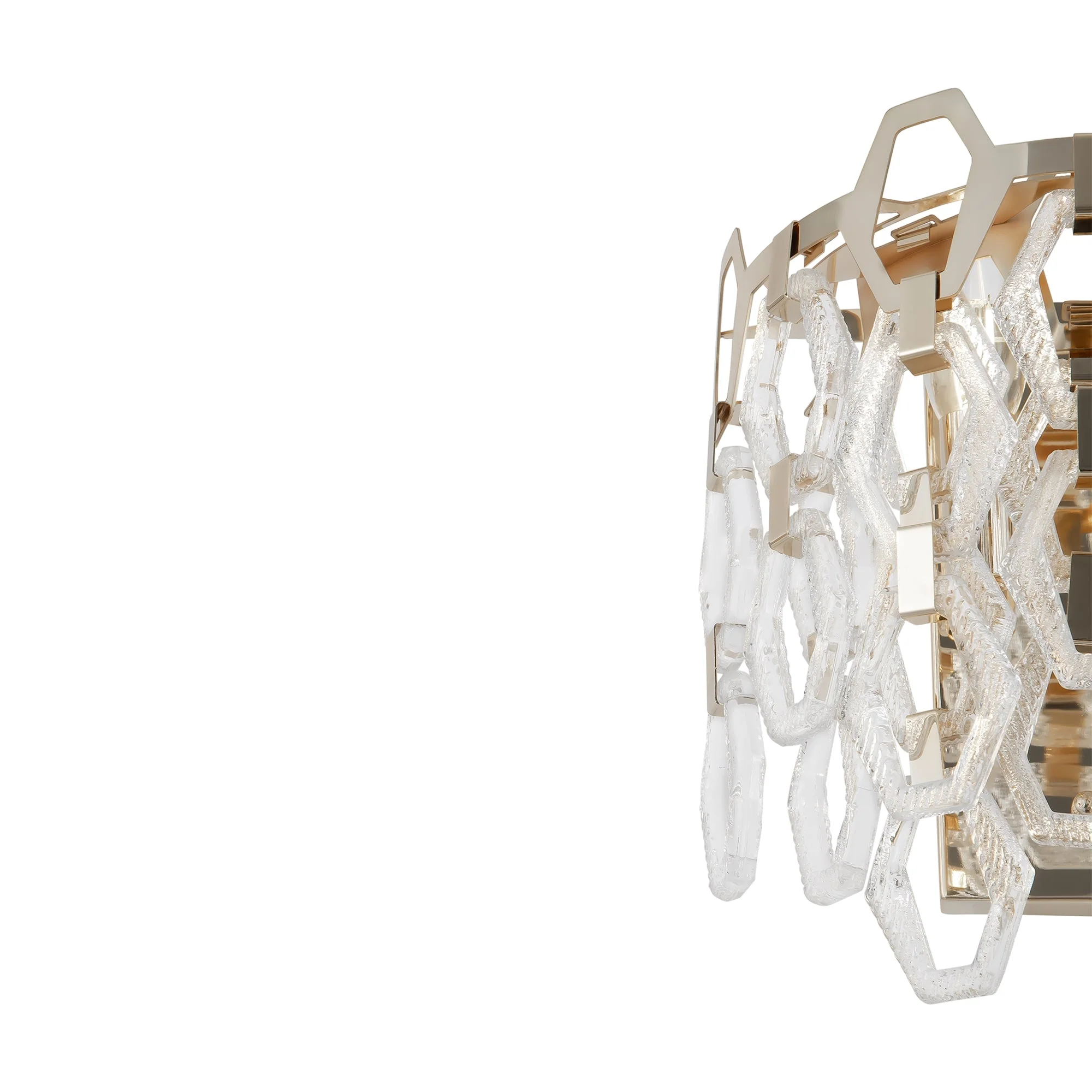 Tissage Indoor Double Wall Lights - Gold Finish - Image 4