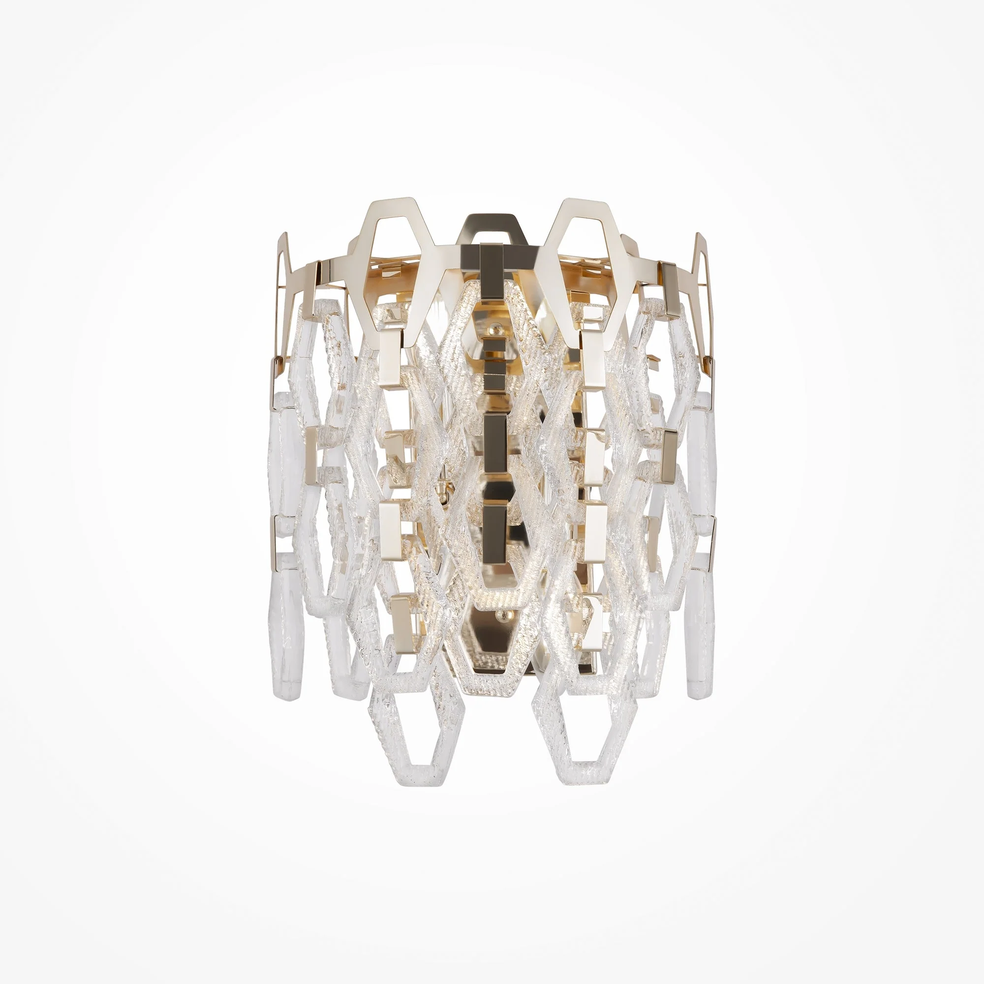Tissage Indoor Double Wall Lights - Gold Finish - Image 5