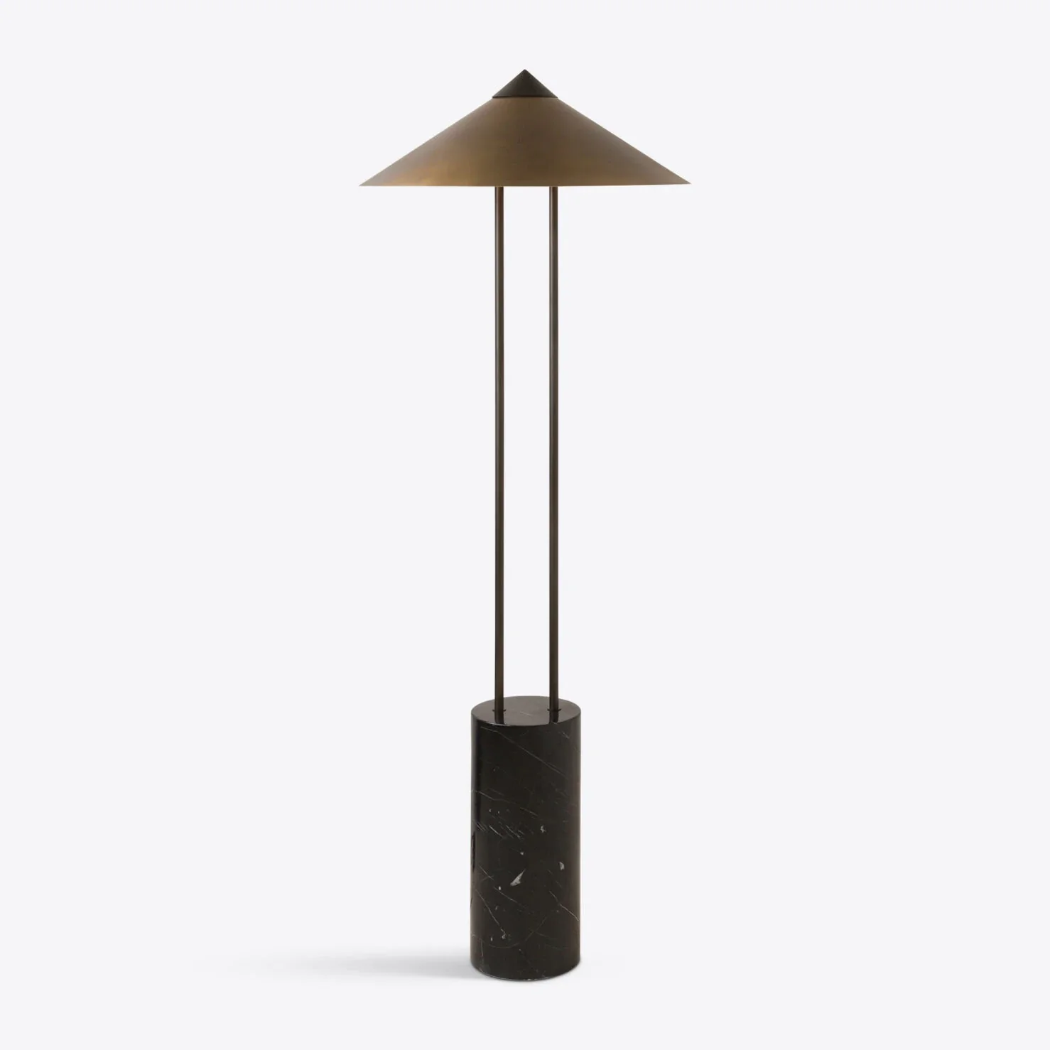 Titan Floor Lamp- Cream/ Black Marble Finishes - Image 3