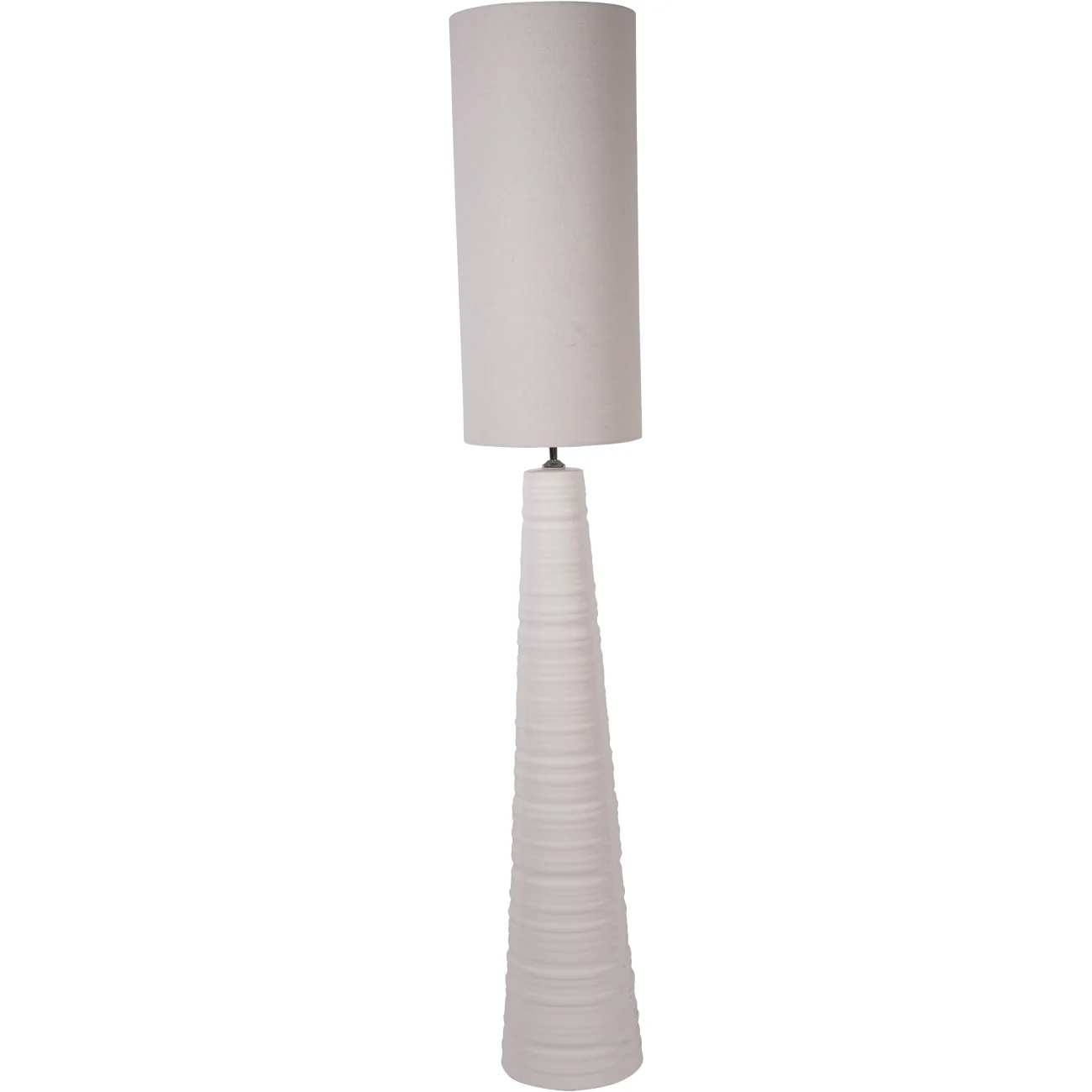 Tivoli Ceramic Table Lamp White with Shade - Small/Large - Image 2