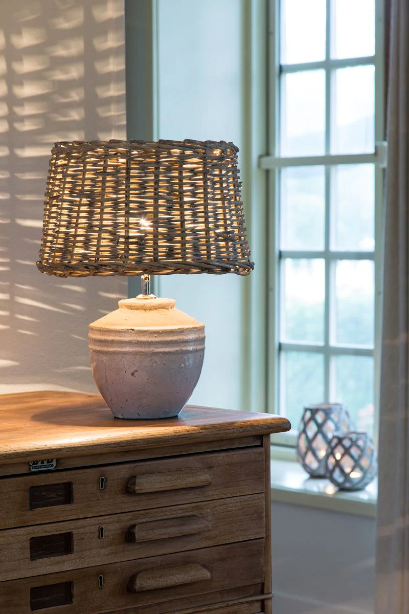 Toba Lamp Base, Grey/White - Various Sizes - Image 3