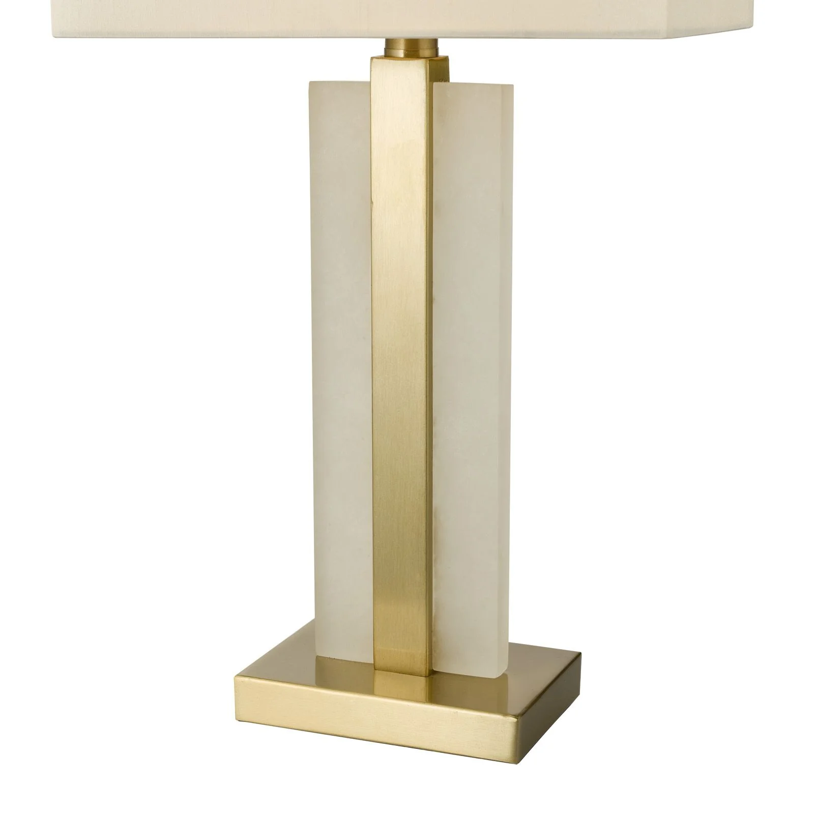 Tokori Table Lamp - Alabaster and Brushed Gold With Shade - Image 4
