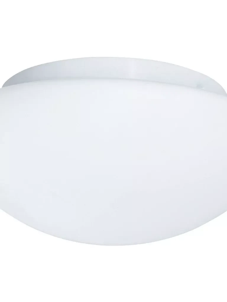 Tokyo 2lt Flush Bathroom Light- White & Opal Glass - Image 3