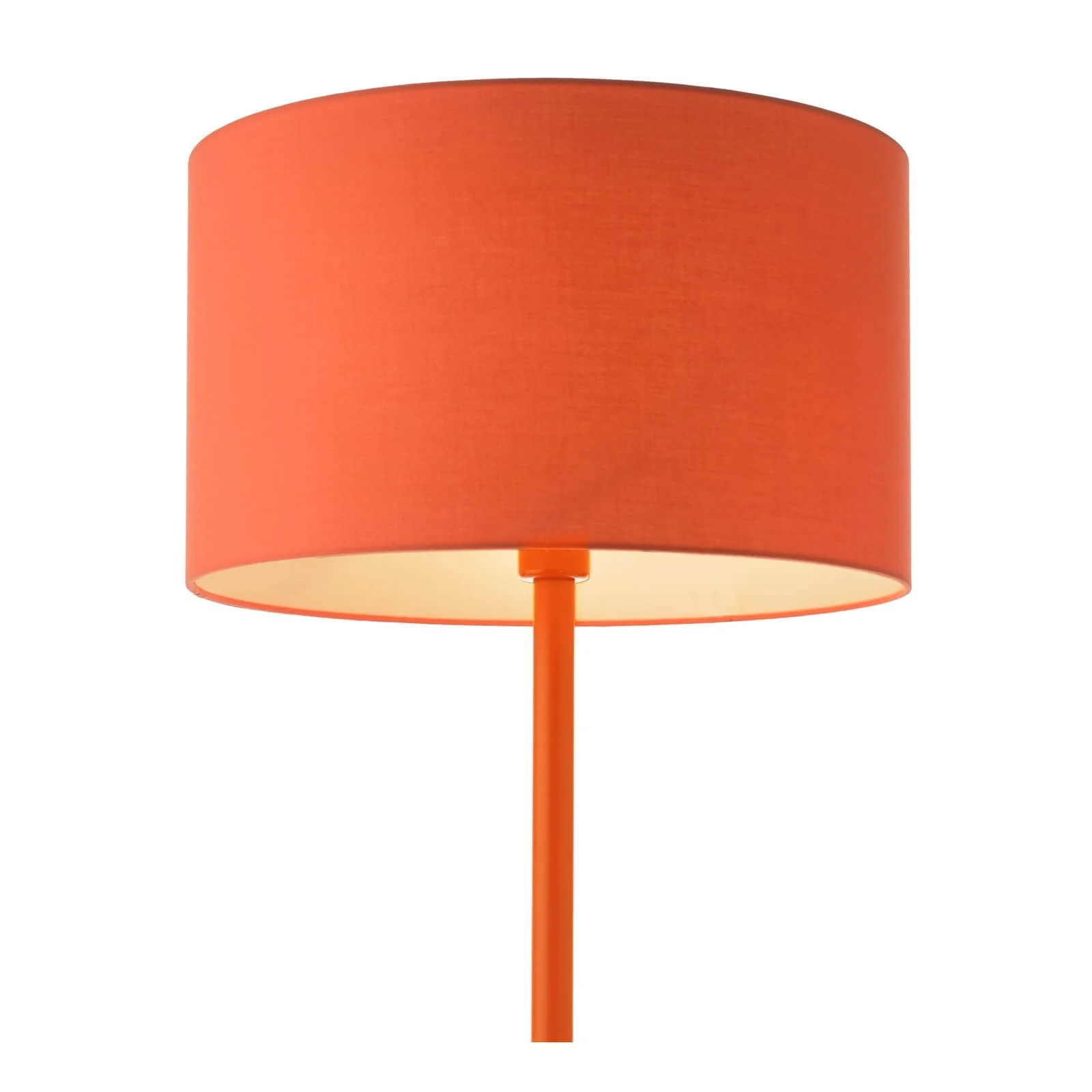 Toledo Floor Lamp Satin Orange With Shade - Image 3