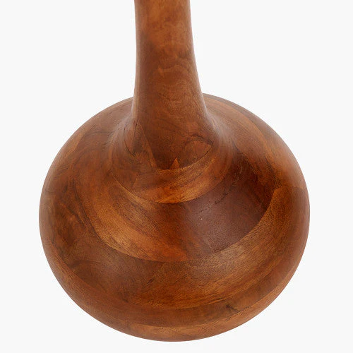 Toma Oiled Wood Tall Neck Floor Lamp Base - Image 3