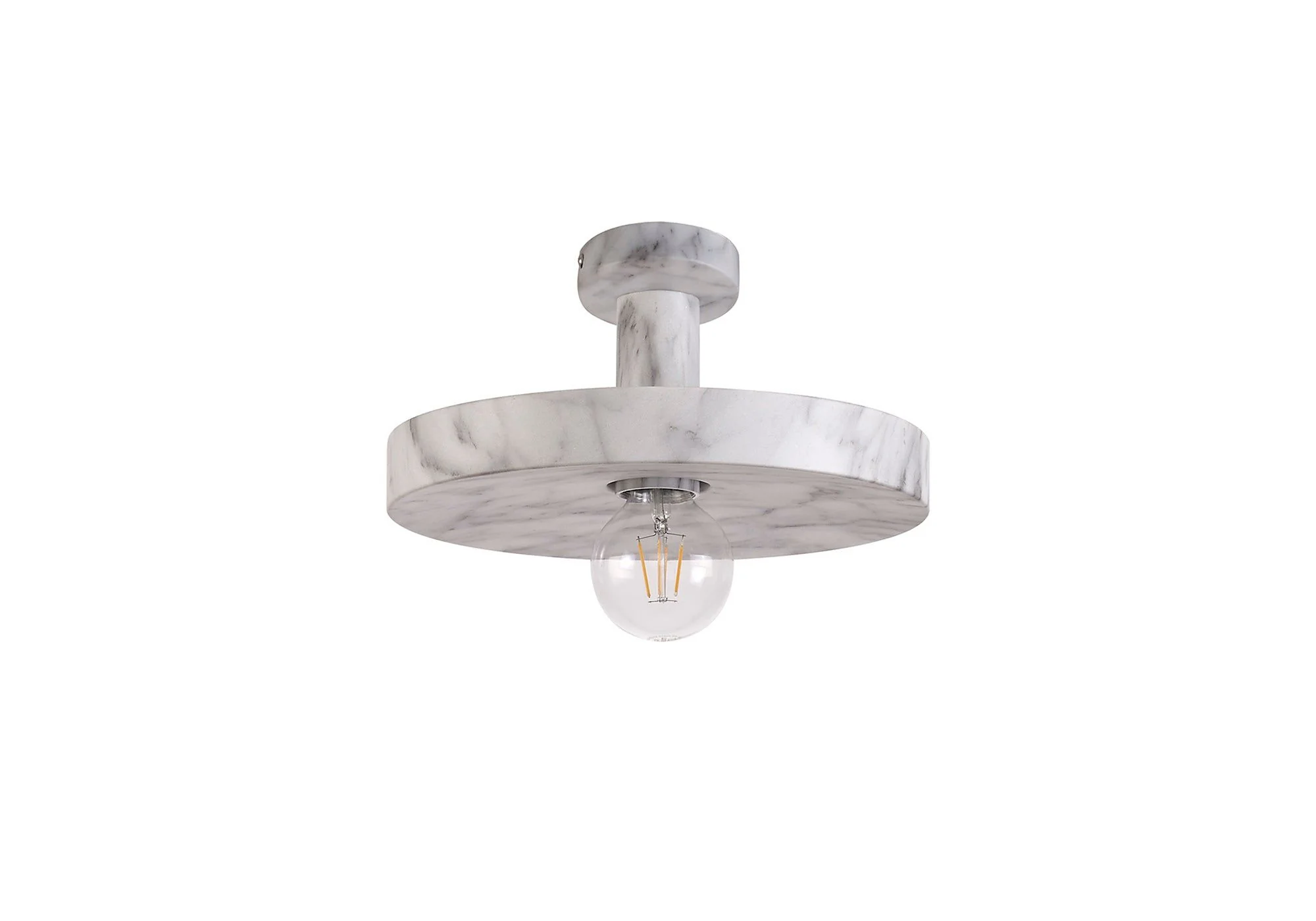 Tombser Single Pendant, 1 Light Adjustable E27, Marble Effect - Image 6