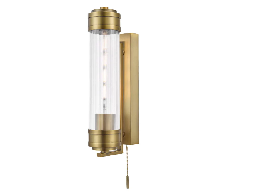 Tommaso Bathroom Wall Light Polished Nickel/ Antique Bronze IP44 - Image 2