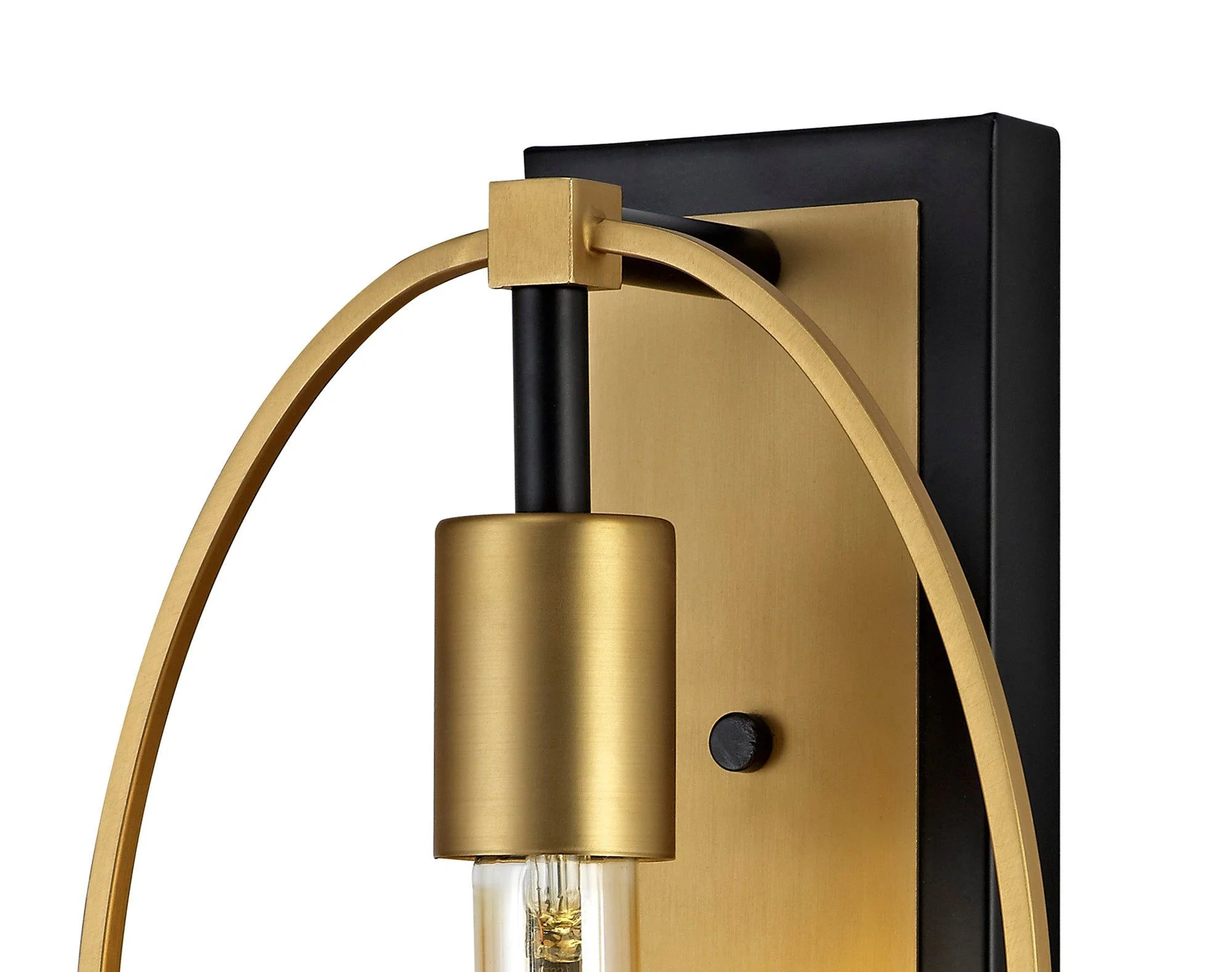Topea Wall Lamp, 1 Light E27, Sand Gold/Matt Black - Image 3